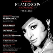 José Mercé, María del Monte, Tomatito o Antonio Canales encabezan el II Festival de Flamenco Universal en Mérida