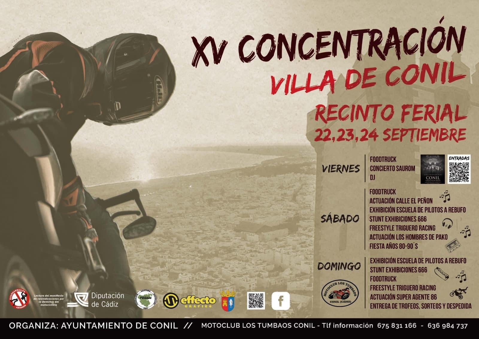 Saurom encabeza el cartel musical de la XV Concentración Motera 'Villa de Conil' Saurom encabeza el cartel musical de la XV Concentración Motera 'Villa de Conil'