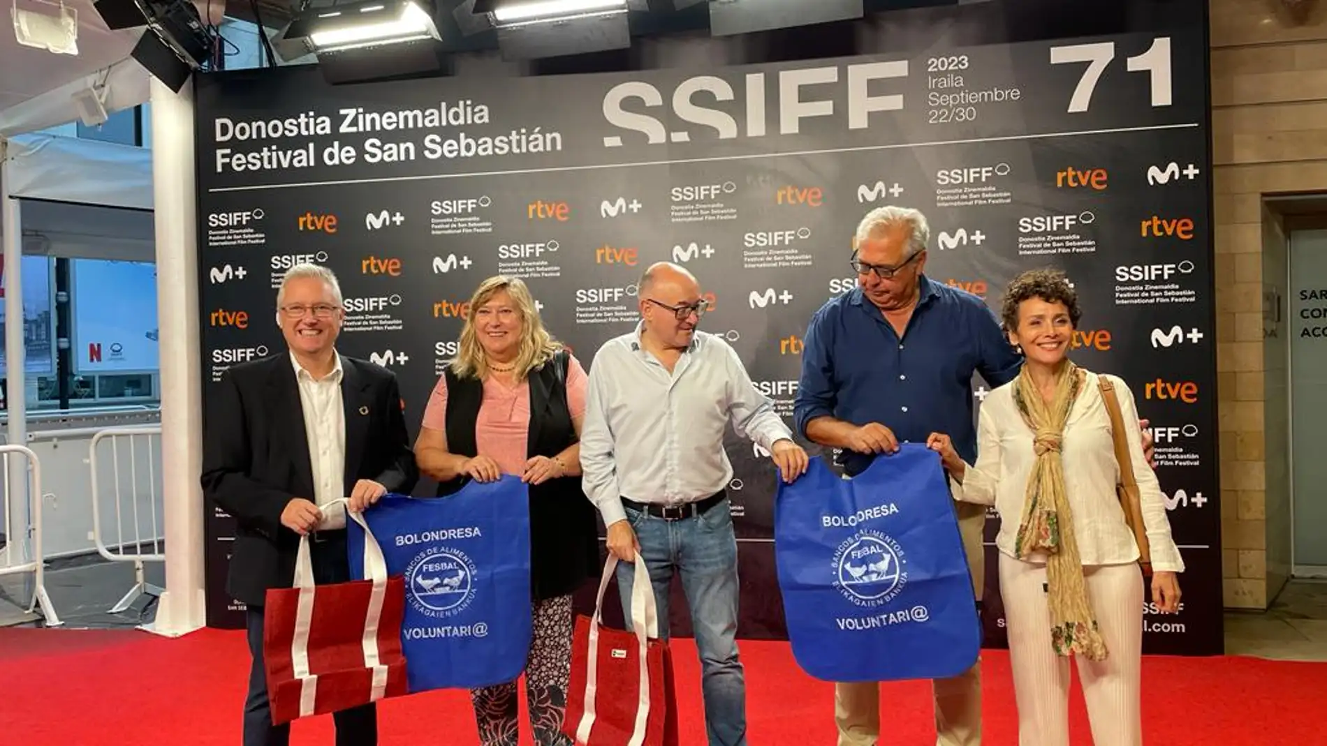 La alfombra roja del Festival de Cine de San Sebastián luchará contra el hambre en Gipuzkoa