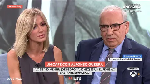 El ataque machista de Alfonso Guerra a Yolanda Díaz: "Le habrá dado tiempo entre una peluquería y otra" El ataque machista de Alfonso Guerra a Yolanda Díaz: "Le habrá dado tiempo entre una peluquería y otra"