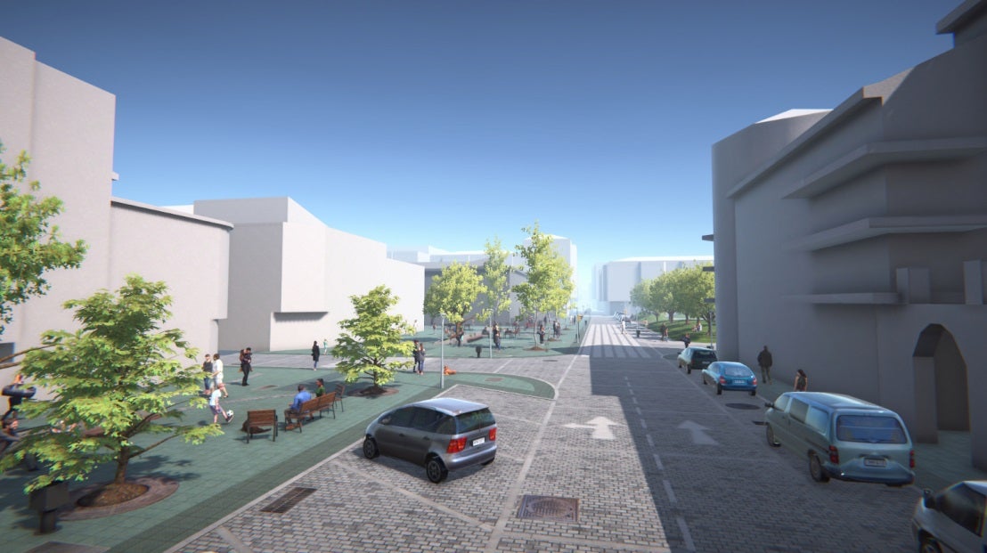 El Gobierno local tiene un anteproyecto para crear una gran plaza junto a la Escuelona El Gobierno local tiene un anteproyecto para crear una gran plaza junto a la Escuelona