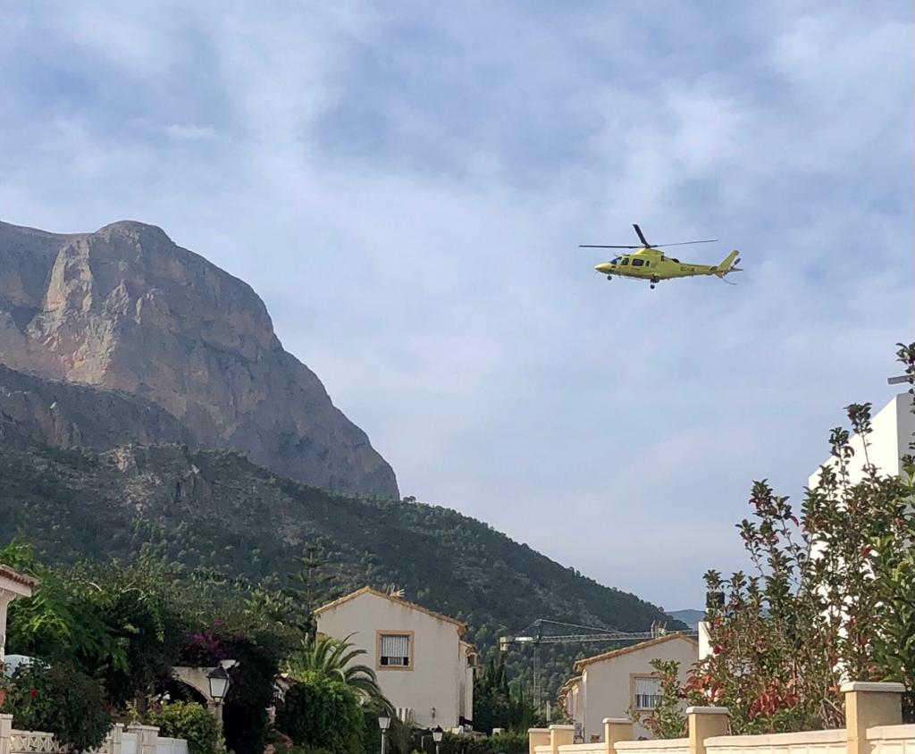 Dos trabajadores heridos en un accidente laboral en Polop Dos trabajadores heridos en un accidente laboral en Polop