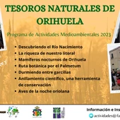 Medio Ambiente organiza siete rutas para conocer los “Tesoros Naturales” de Orihuela Medio Ambiente organiza siete rutas para conocer los “Tesoros Naturales” de Orihuela