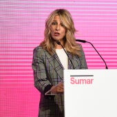 La líder de Sumar, Yolanda Díaz, durante su intervención este sábado en Madrid en el acto "Un proyecto útil para un país mejor"