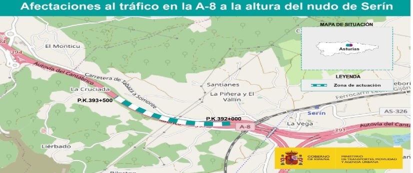 Mañana tranquila en la Y griega en Serín Mañana tranquila en la Y griega en Serín