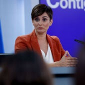 Isabel Rodríguez, durante la rueda de prensa posterior al Consejo de Ministros