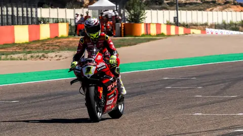 El piloto español Álvaro Bautista. El piloto español Álvaro Bautista.