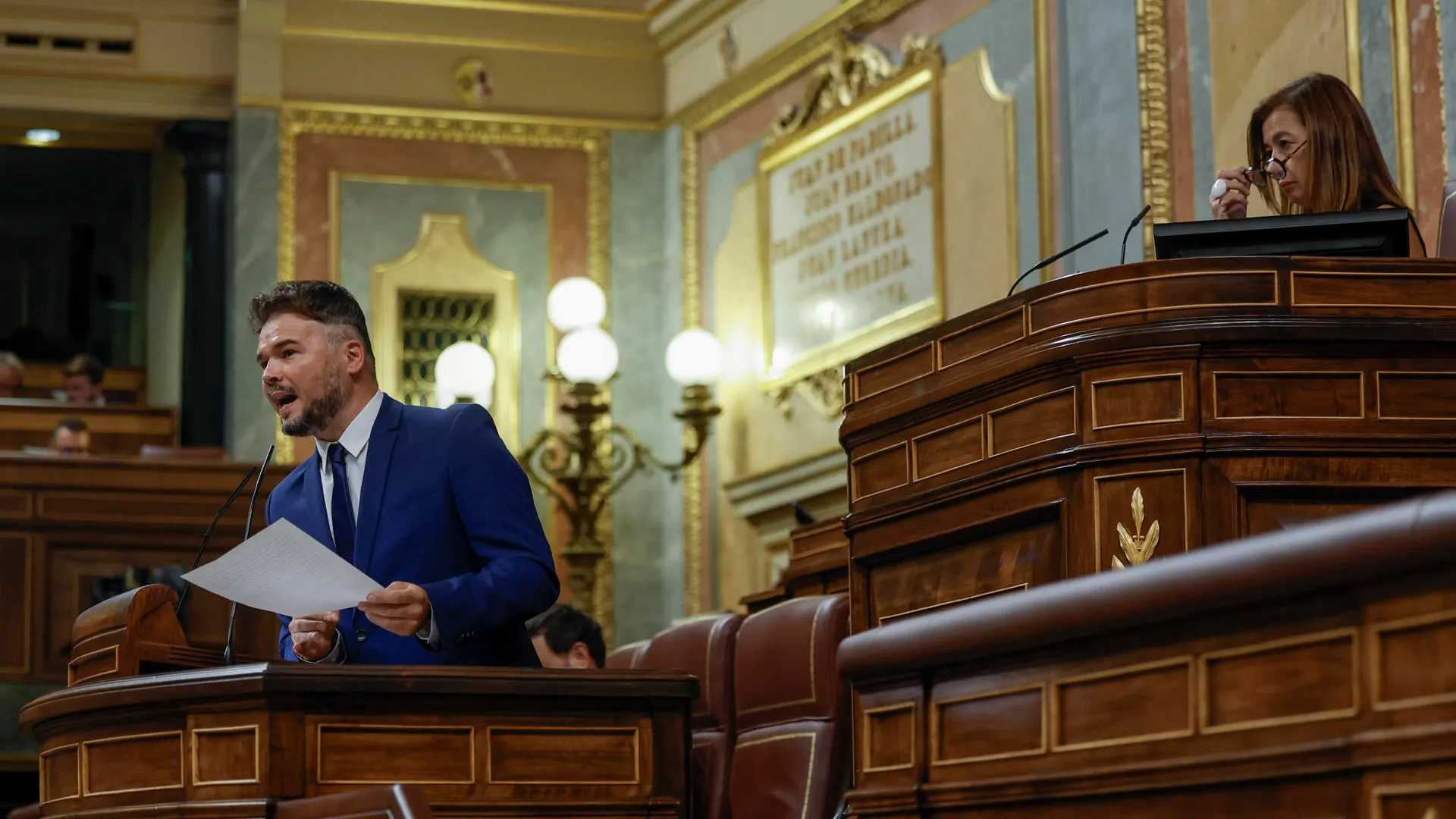 Gabriel Rufi&aacute;n durante el debate de investidura 