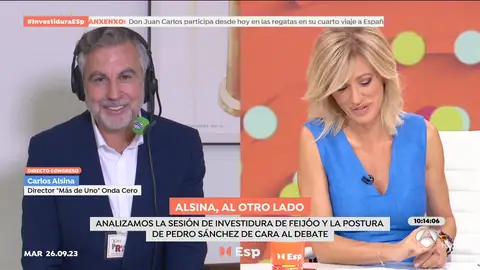 Carlos Alsina: "Feijóo va a perder la investidura en un parlamento que es mayoritariamente conservador" Carlos Alsina: "Feijóo va a perder la investidura en un parlamento que es mayoritariamente conservador"