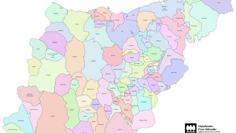 Mapa Gipuzkoa 