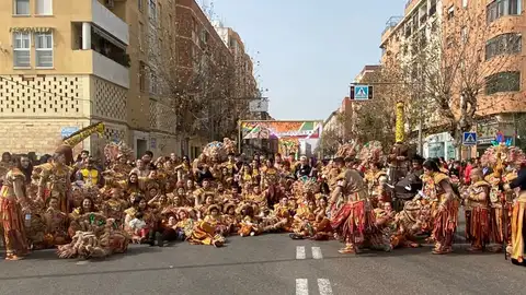 Comparsa La Bullanguera, a la que pertenece Miguel Macho Comparsa La Bullanguera, a la que pertenece Miguel Macho