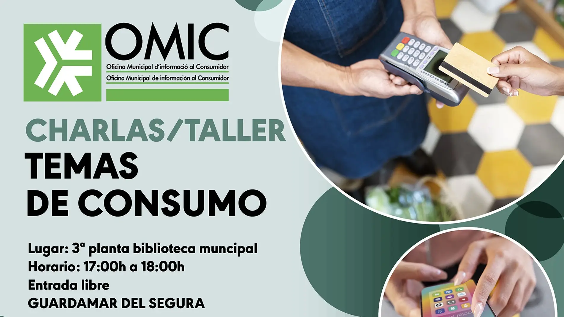 Guardamar del Segura organiza y la Omic organiza charlas sobre "Taller de consumo" 
