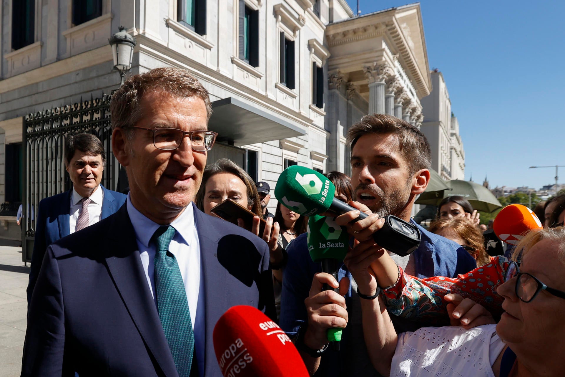 Feijóo cree que el referéndum es "un cebo" para no hablar sobre la amnistía Feijóo cree que el referéndum es "un cebo" para no hablar sobre la amnistía