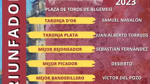 Triunfadores Algemesí 2023 Triunfadores Algemesí 2023