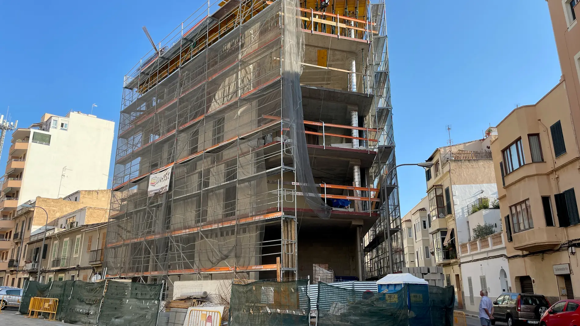 Construcción de un bloque de pisos en Palma
