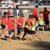 160 niños participan en Ibiza en el torneo de fútbol playa organizado con motivo del centenario de la Sociedad Deportiva Portmany 