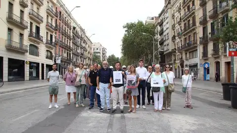 Veïns de Sant Antoni en una de les manifestacions de protesta Veïns de Sant Antoni en una de les manifestacions de protesta