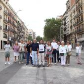 Veïns de Sant Antoni en una de les manifestacions de protesta