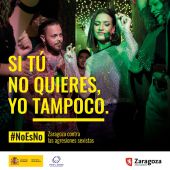 Imagen de uno de los carteles de la campaña "No es no"