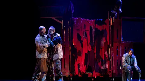 Escena de la obra de teatro 'Protocolo del Quebranto' Escena de la obra de teatro 'Protocolo del Quebranto'