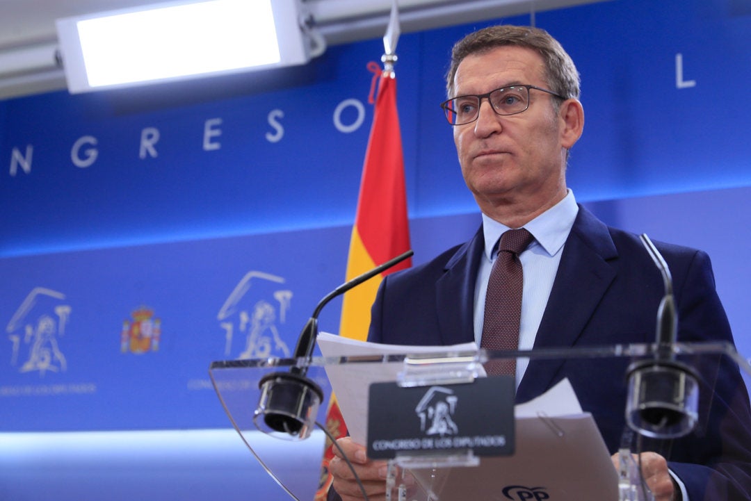 Feijóo: "Sánchez tiene menos apoyos que hace un mes" Feijóo: "Sánchez tiene menos apoyos que hace un mes"