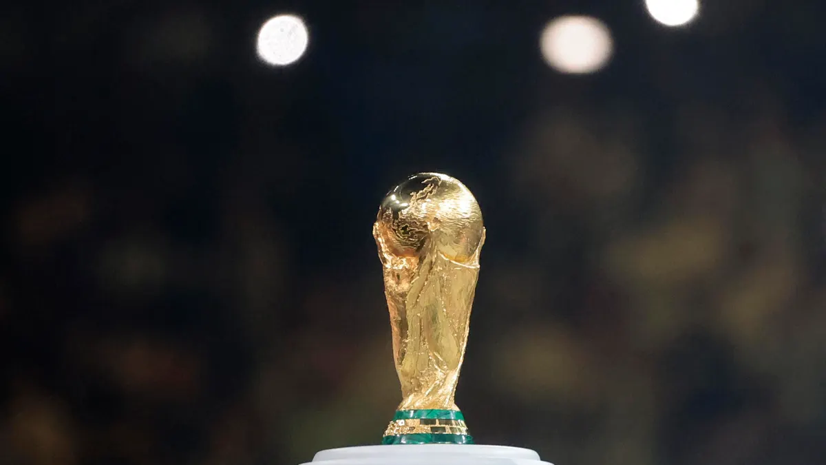 Trofeo de la Copa del Mundo antes del Mundial 2026