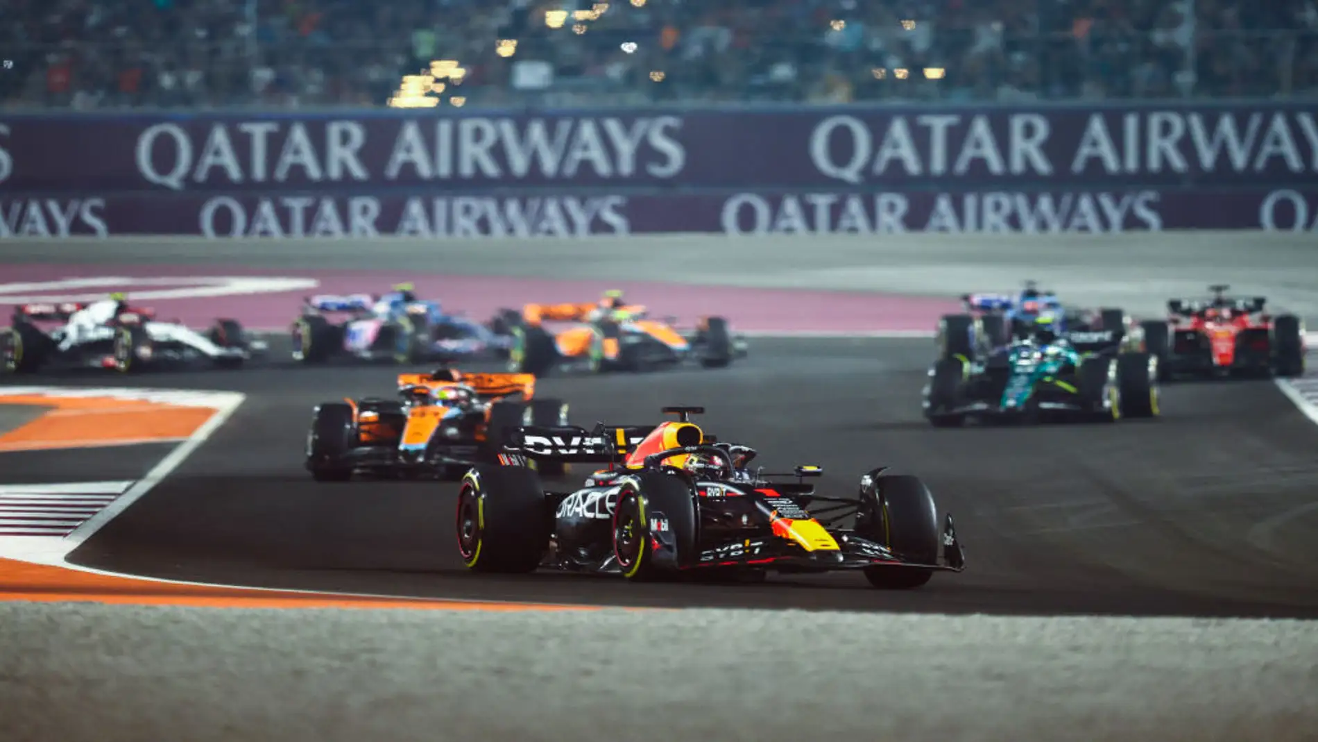 Max Verstappen durante el GP de Qatar