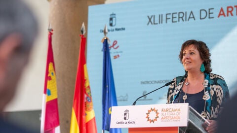 Patricia Franco en la inauguraci&oacute;n de Farcama2023