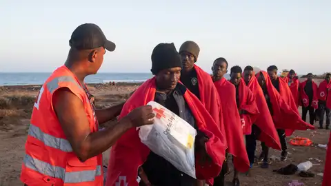 Migrantes llegados hasta Antigua, en Fuerteventura Migrantes llegados hasta Antigua, en Fuerteventura