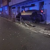 Estado en el que quedó uno de los vehículos implicados en la colisión Estado en el que quedó uno de los vehículos implicados en la colisión