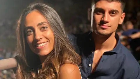 María Tawfik y su hermano María Tawfik y su hermano