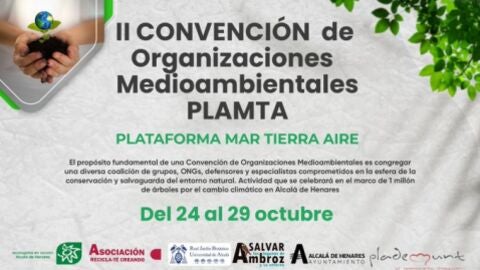 Cartel de la II Convenci&oacute;n de Organizaciones Medioambientales de PLAMTA