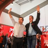 Pedro Sánchez asegura en Mérida que "dentro de poco" volverá a haber una mayoría parlamentaria del PSOE en Extremadura