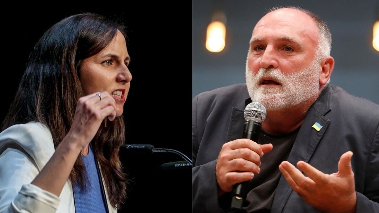 José Andrés, contra Ione Belarra: "Usted no me representa a mí ni a España. No merece ser ministra" José Andrés, contra Ione Belarra: "Usted no me representa a mí ni a España. No merece ser ministra"