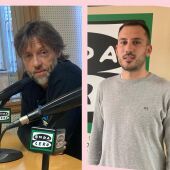 Fran Fernández, concejal de Cultura de Palencia y Álvaro Mélida de Bodegas Carreprado