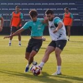 Entrenamiento del Málaga CF