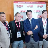 Caballero y dirigentes de UGT durante la jornada celebrada en Ciudad Real Caballero y dirigentes de UGT durante la jornada celebrada en Ciudad Real