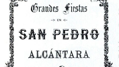 Cartel Feria San Pedro Alc&aacute;ntara 1896