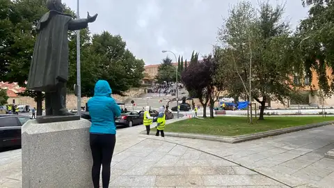 Momento de la filmación el pasado viernes Momento de la filmación el pasado viernes