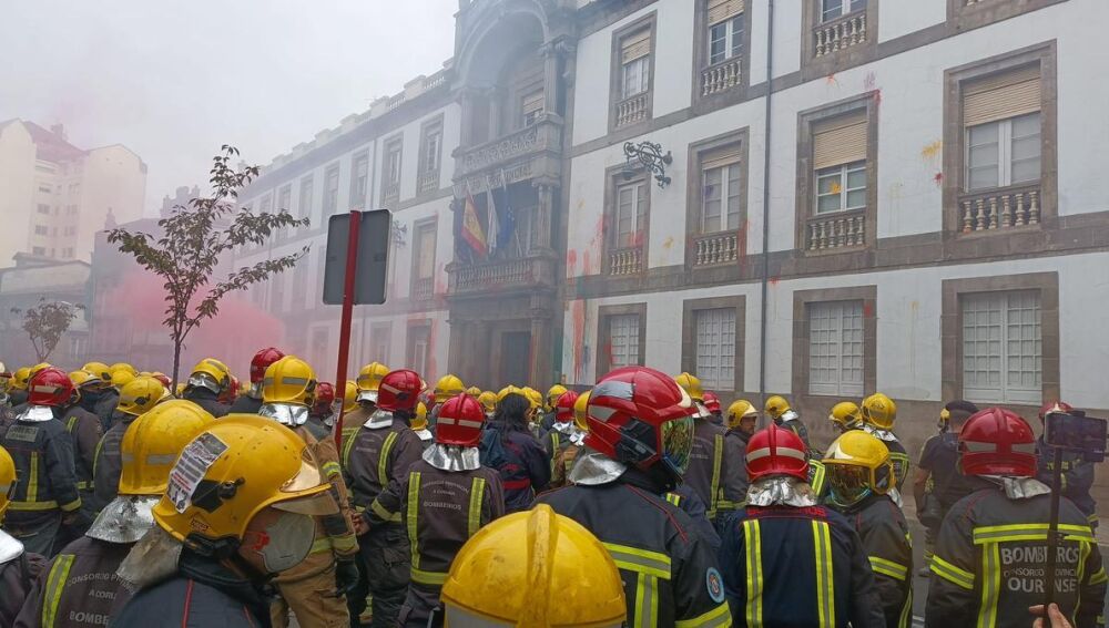Folga de bombeiros de ourense
