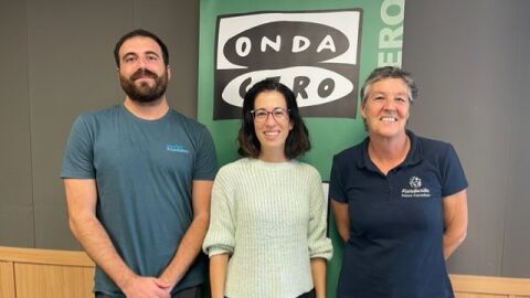 Pablo Rodr&iacute;guez de la Fundaci&oacute;n Marilles, Sandra Espeja de Observadores del Mar y Debora Morrison de la Fundaci&oacute;n Palma Aquarium (En la foto de izquierda a derecha)