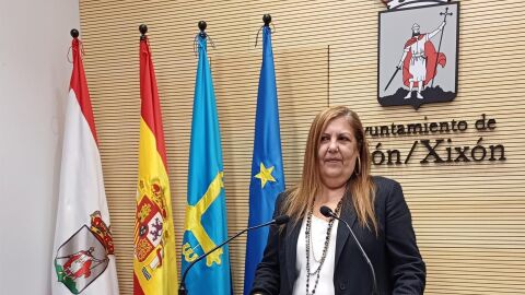 Rueda de prensa de la concejala del PSOE, Marina Pineda