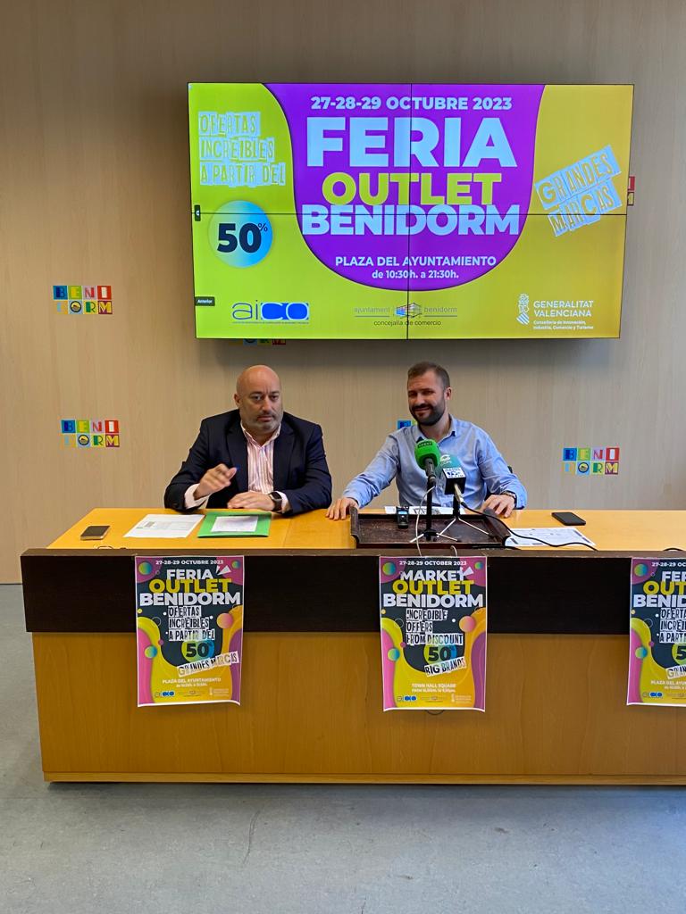 Veinte comercios participarán en la 10ª edición de la Feria Outlet Benidorm que organiza AICO Veinte comercios participarán en la 10ª edición de la Feria Outlet Benidorm que organiza AICO