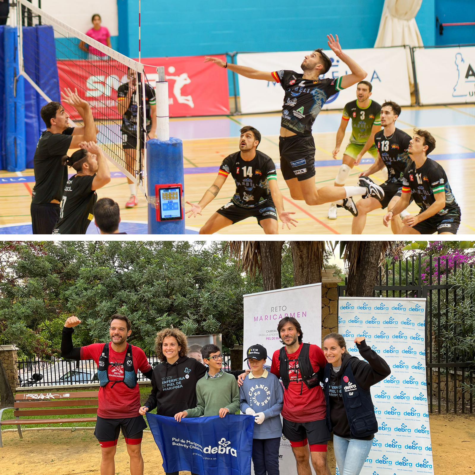 Dos profesores cordobeses comienzan en Marbella su reto solidario para colaborar con Debra. Dos profesores cordobeses comienzan en Marbella su reto solidario para colaborar con Debra.