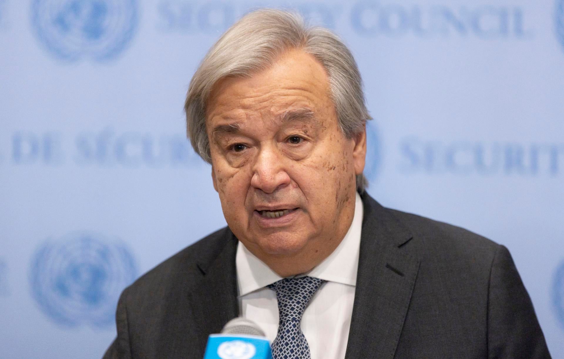 Guterres condena la "tergiversación" de sus palabras y subraya que no justificó los ataques de Hamás Guterres condena la "tergiversación" de sus palabras y subraya que no justificó los ataques de Hamás