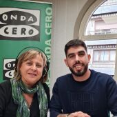 Cecilia Romero y Sergio Redondo, fisioterapeuta AECC La Rioja