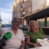 Ángel Lumbreras y su esposa en Restaurante Casa Rico