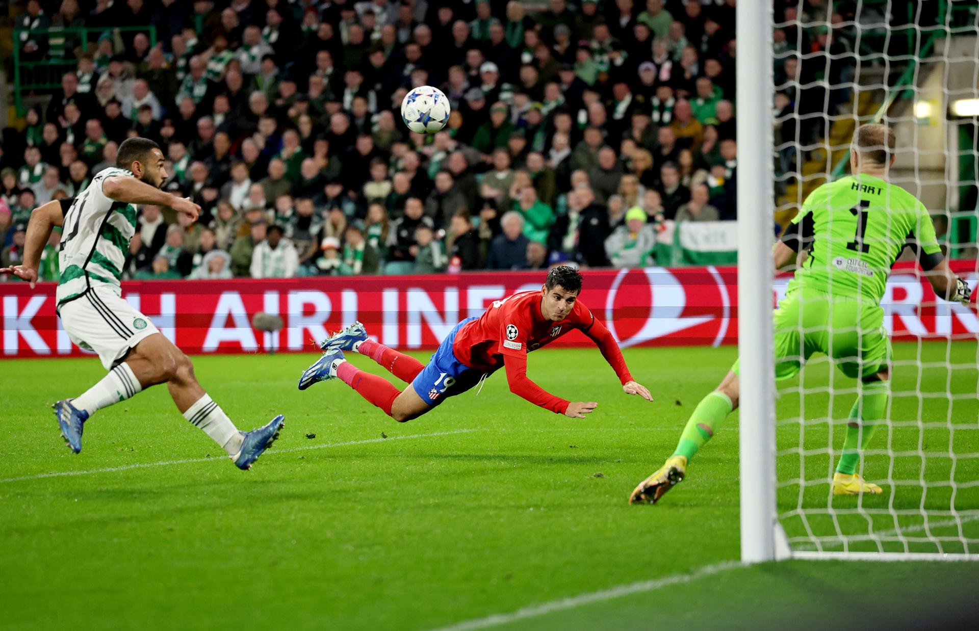 El Atlético resiste en Celtic Park y salva un punto con gol de Morata El Atlético resiste en Celtic Park y salva un punto con gol de Morata