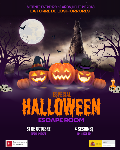 Huesca ofrece un “Scape Room Especial Halloween” para jóvenes de 12 y 13 años Huesca ofrece un “Scape Room Especial Halloween” para jóvenes de 12 y 13 años