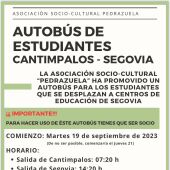 Cantimpalos pide aumento de servicios de autobuses